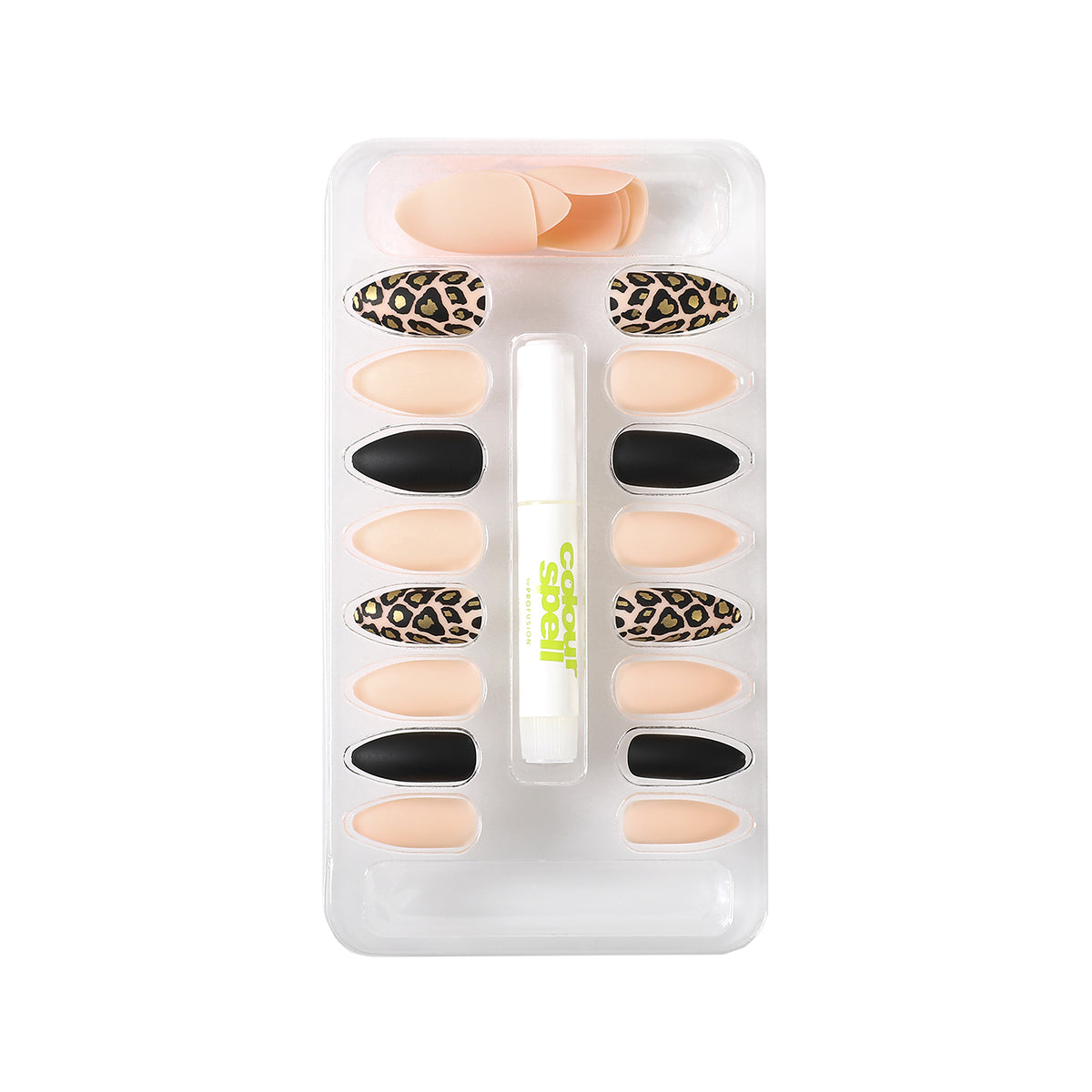 Press On Nails & Glue - Stiletto Cheetah