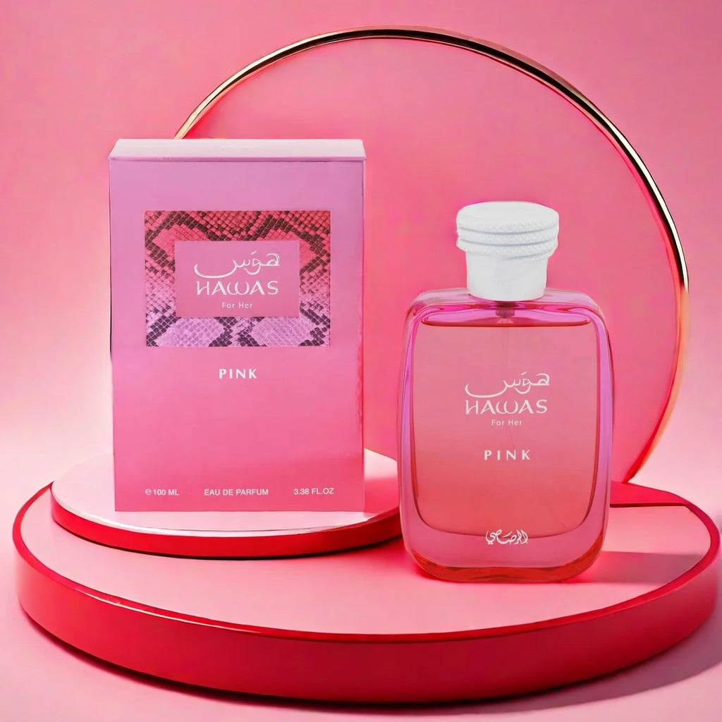 Rasasi Hawas Pink For Her Women's Perfume 100ml Long Lasting Scent for Daily Wear