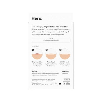 Hero Mighty Patch Invisible Mini 30ct - New