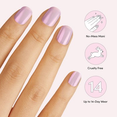Dashing Diva Glaze Semi-Cured Gel Nail Polish Strips Unicorn Glaze 32ct - New