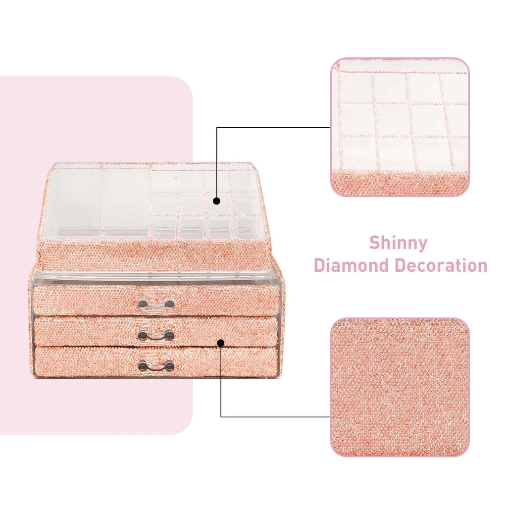 Rhinestone Cosmetic Organizer