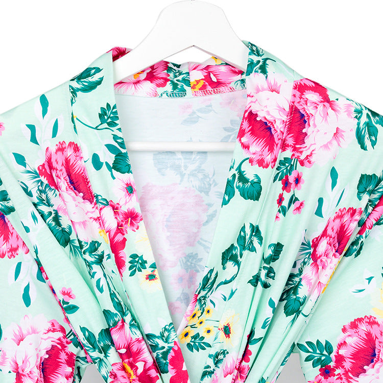Maternity Robe & Matching Swaddle Set