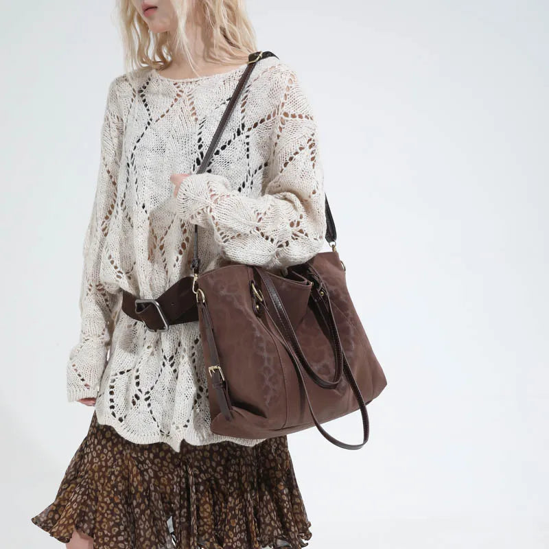 Leopard Leather Handbag