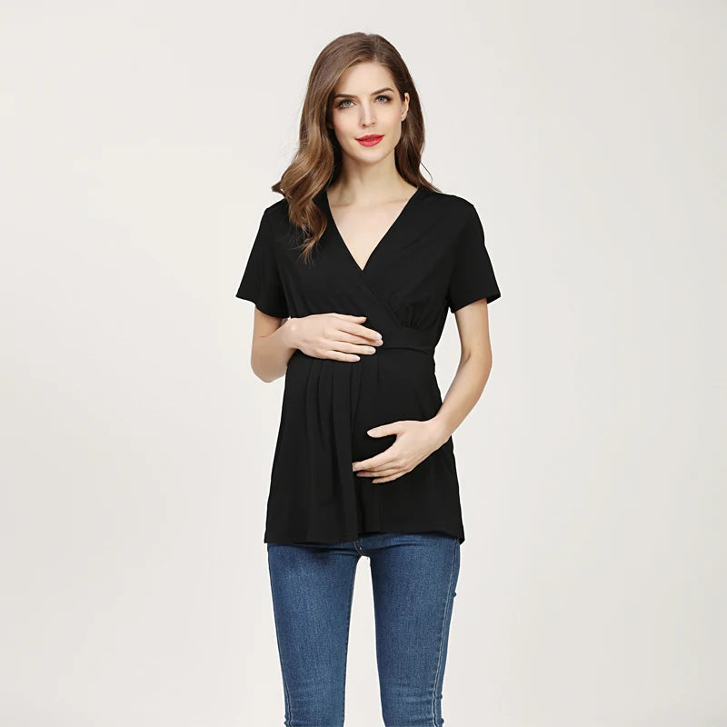 Maternity/Nursing V-Neck Top