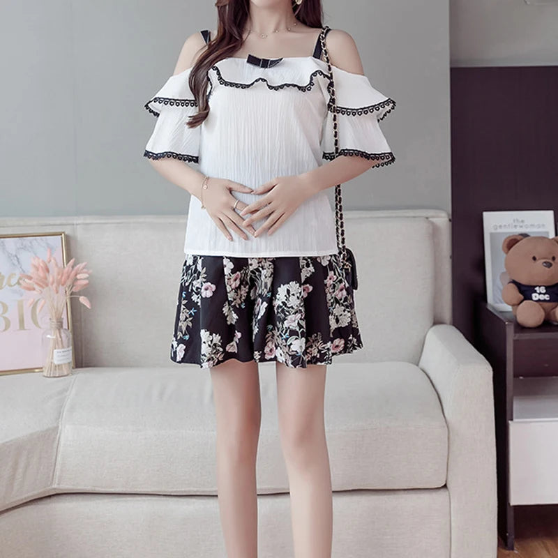 Low Waist Maternity Shorts