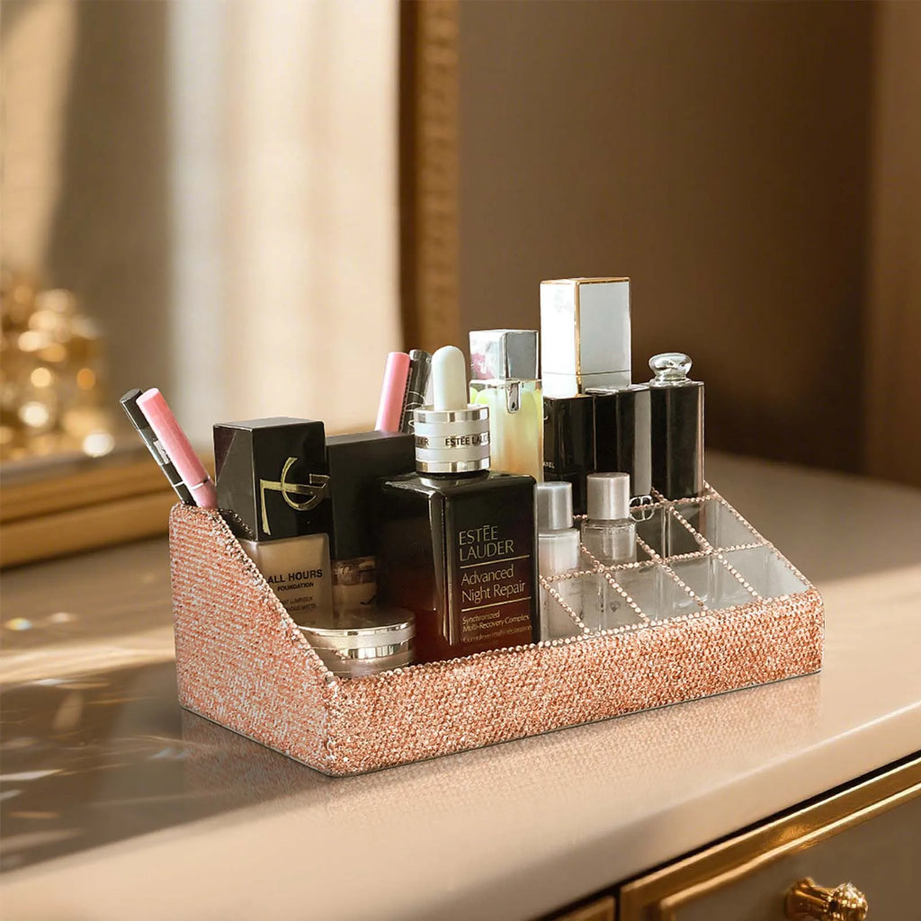 Rhinestone Cosmetic Organizer