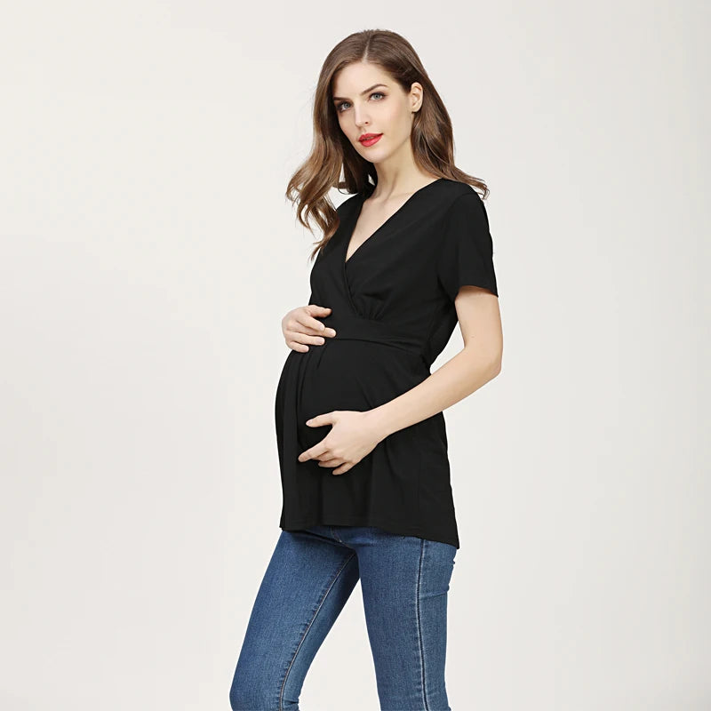 Maternity/Nursing V-Neck Top