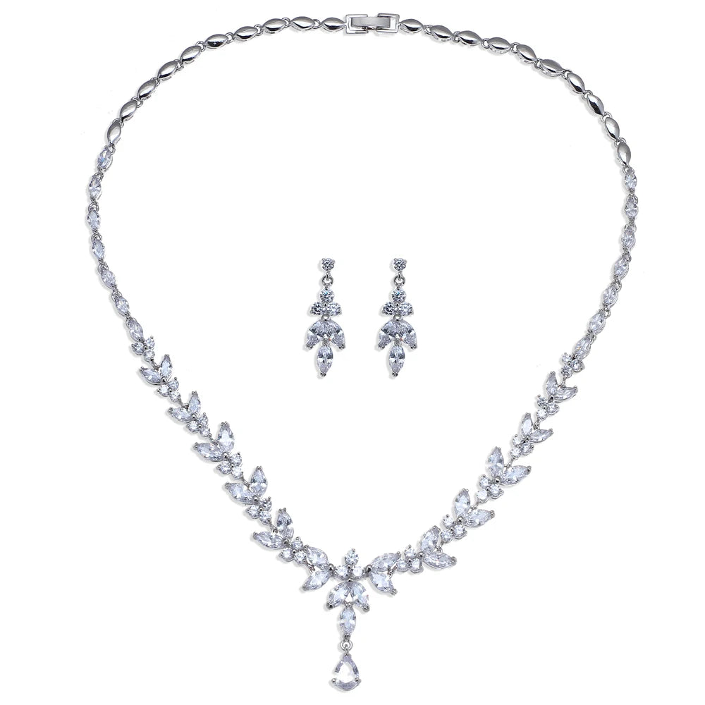Cubic Zirconia 3Pcs Jewelry Set