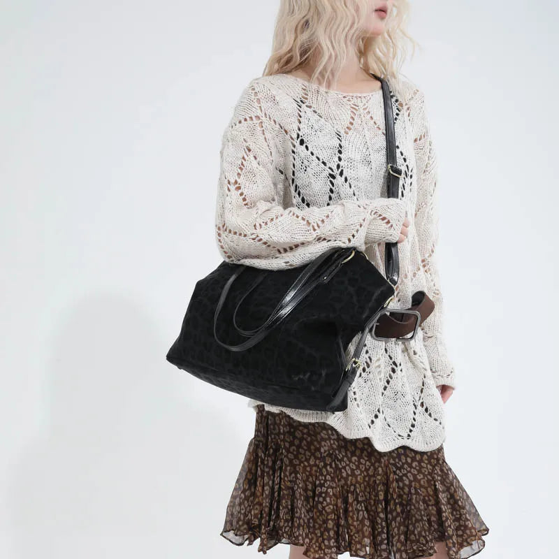 Leopard Leather Handbag