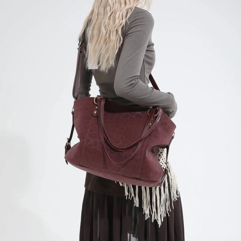 Leopard Leather Handbag