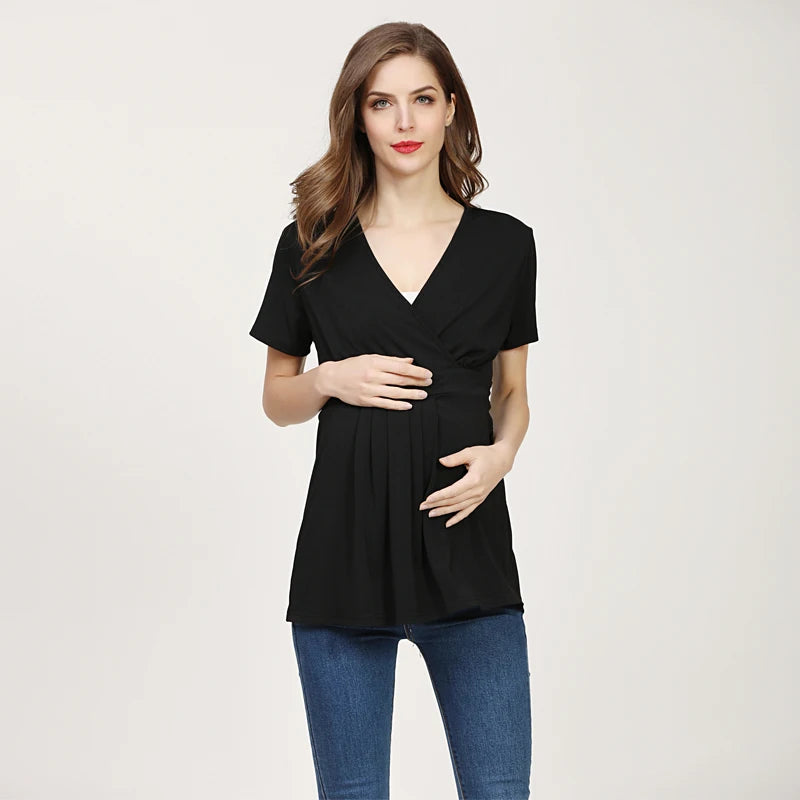 Maternity/Nursing V-Neck Top