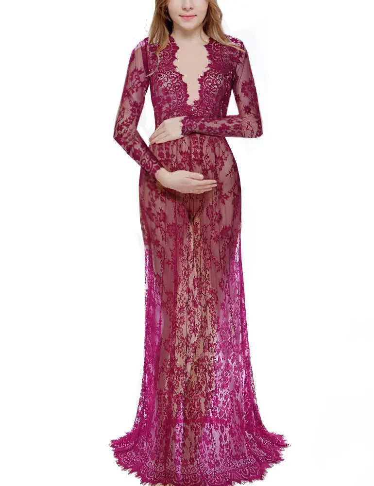 Maternity Lace Photo Gown