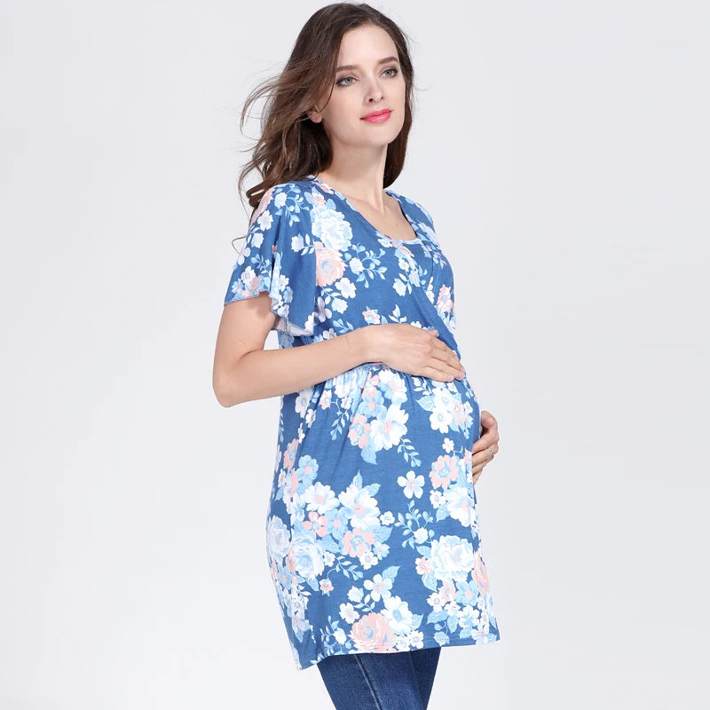 Floral Maternity/Nursing Top