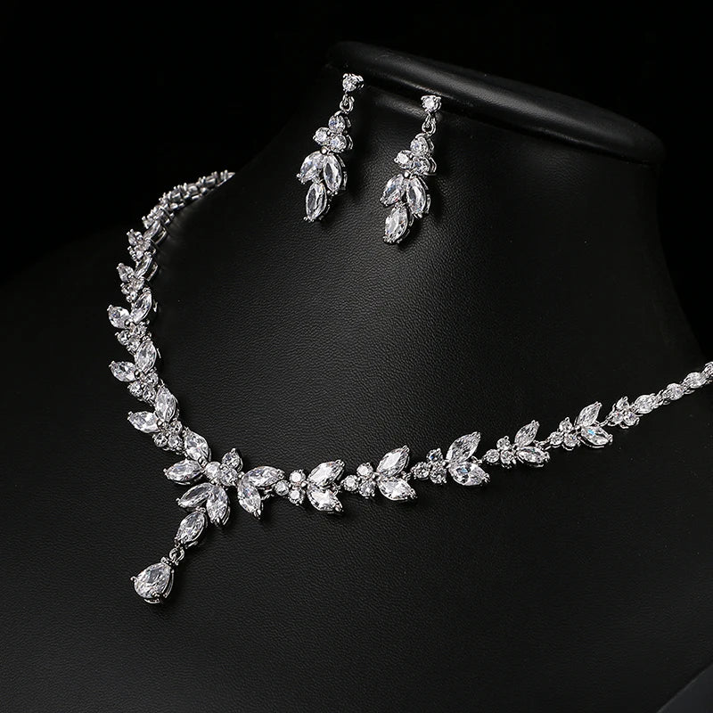 Cubic Zirconia 3Pcs Jewelry Set