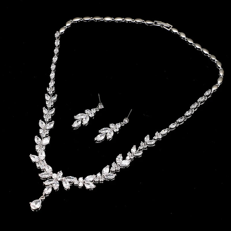 Cubic Zirconia 3Pcs Jewelry Set