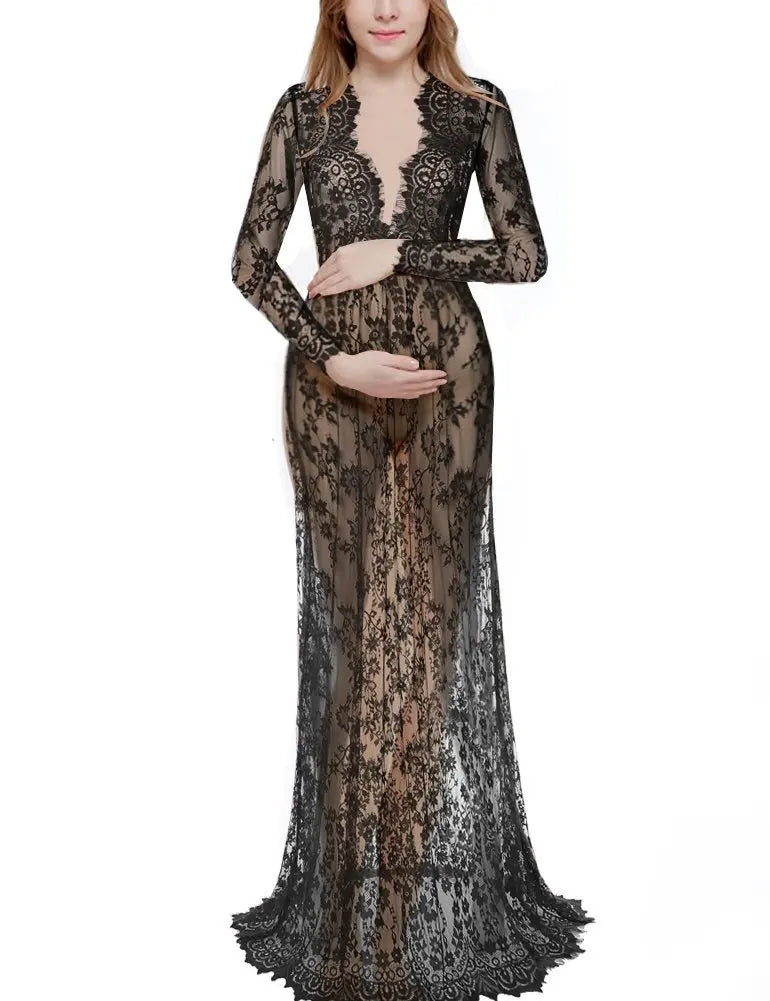 Maternity Lace Photo Gown