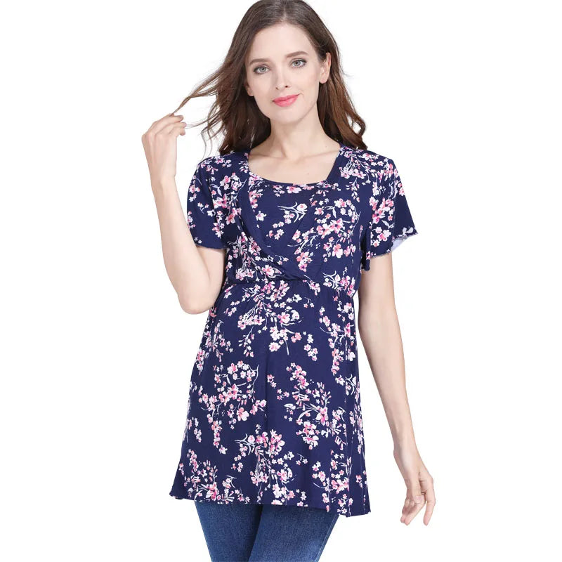 Floral Maternity/Nursing Top