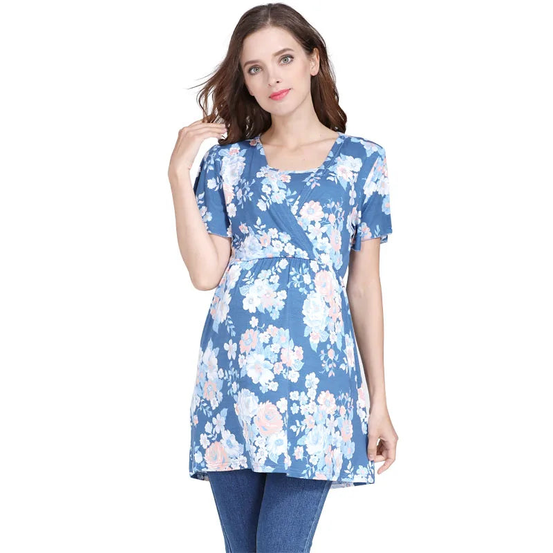 Floral Maternity/Nursing Top