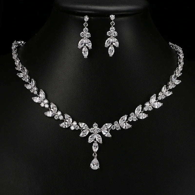 Cubic Zirconia 3Pcs Jewelry Set