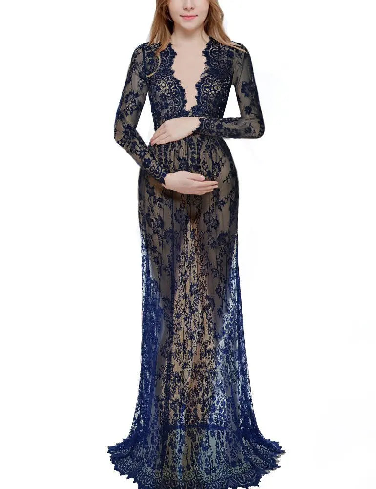 Maternity Lace Photo Gown