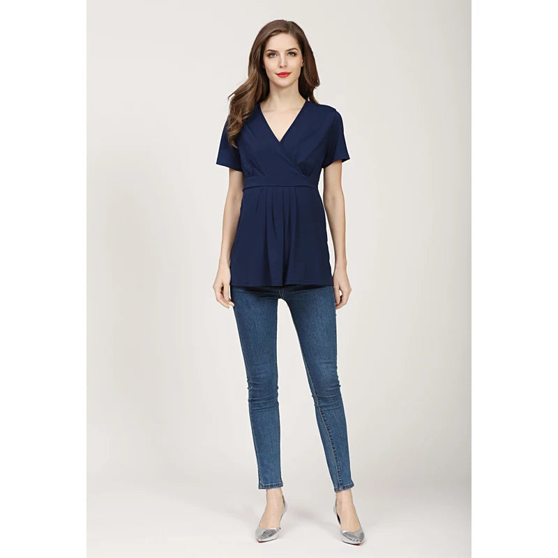 Maternity/Nursing V-Neck Top