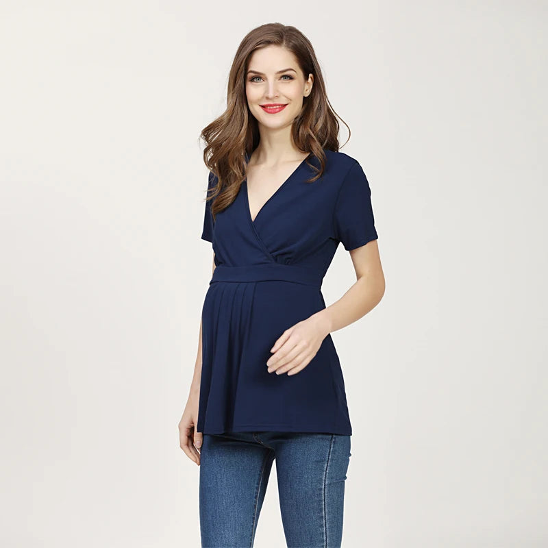Maternity/Nursing V-Neck Top