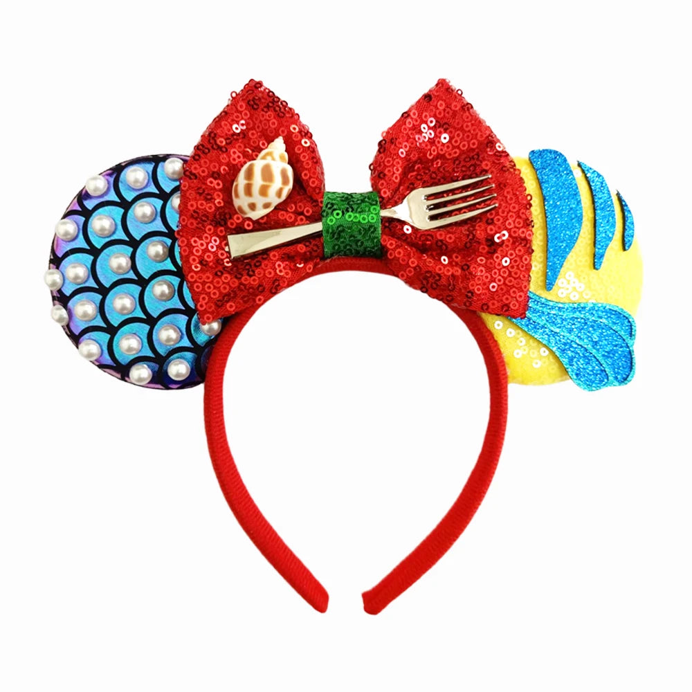 Sequined Character Mouse Ears Headband