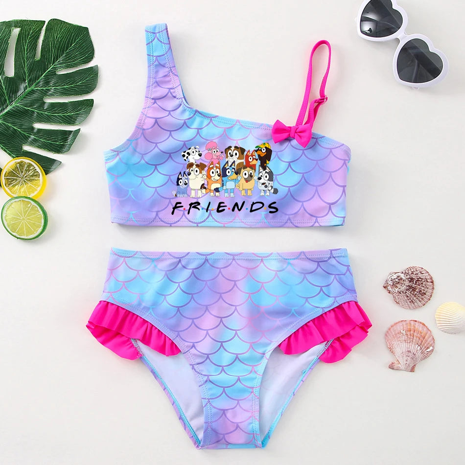 Two-Piece Bluey Swimsuit