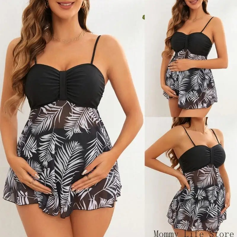 Maternity Tankini and Over-the-Belly Bikini Bottoms