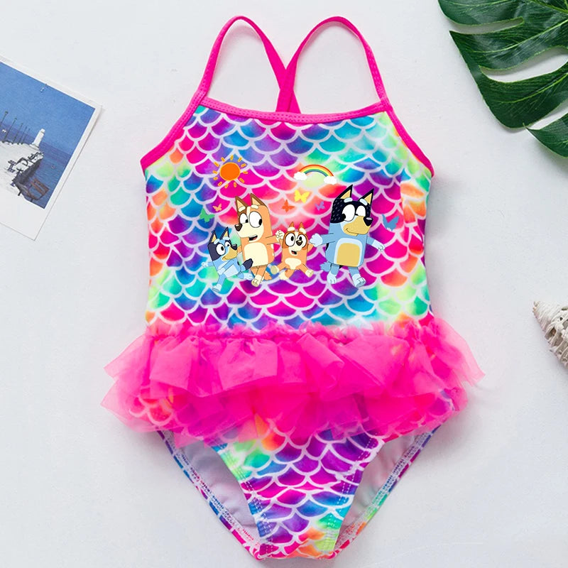One-Piece Bluey Swimsuit