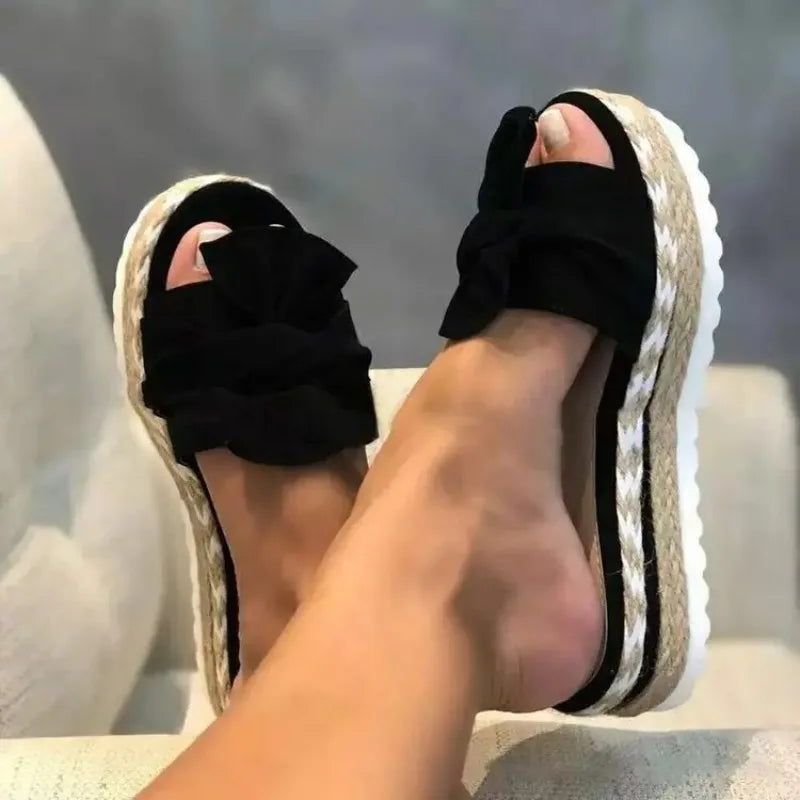 Bowknot Platform Sandals