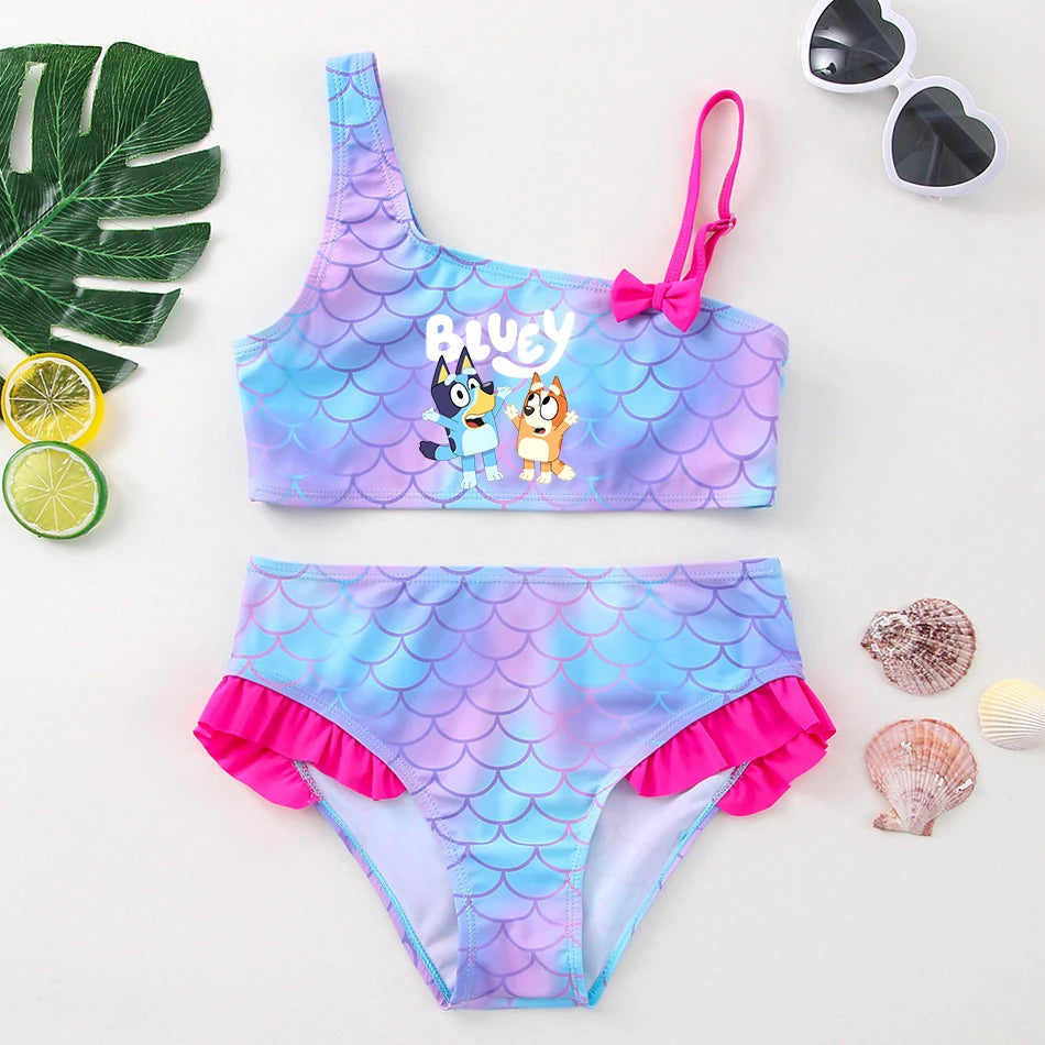 Two-Piece Bluey Swimsuit