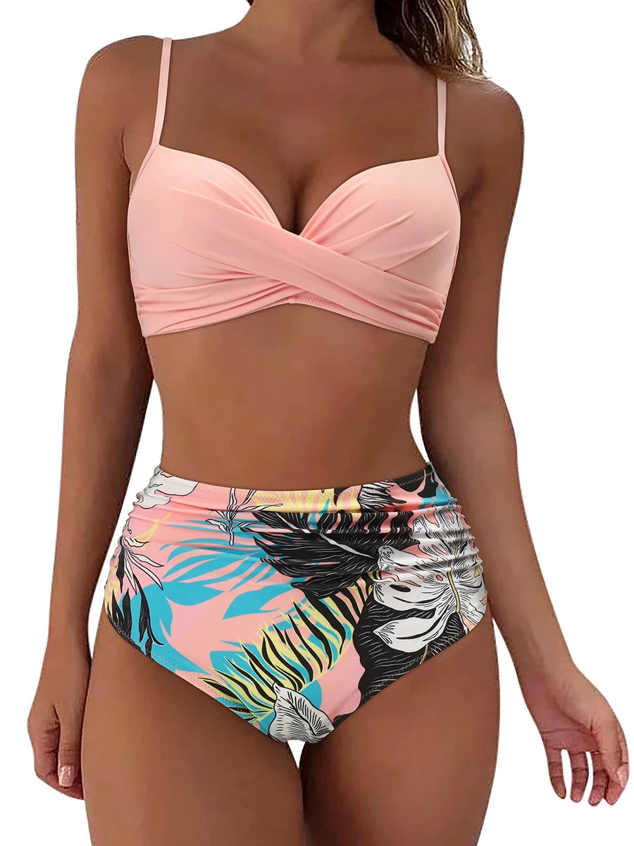 Bikini Top&High Waist Bottoms