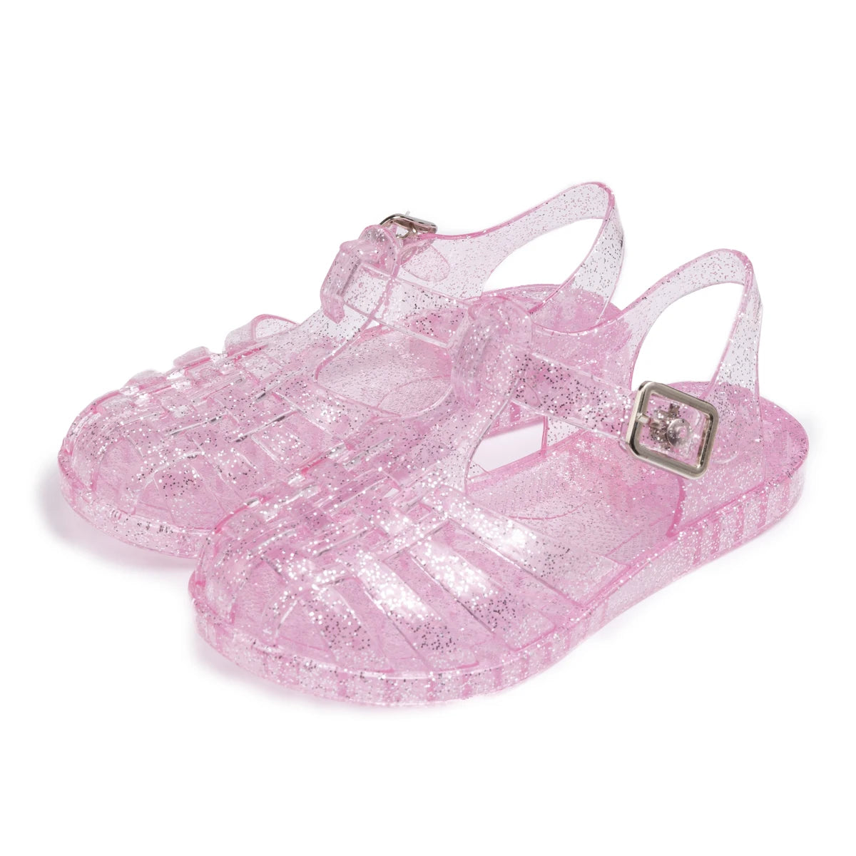 Girls Glitter Jelly Sandals