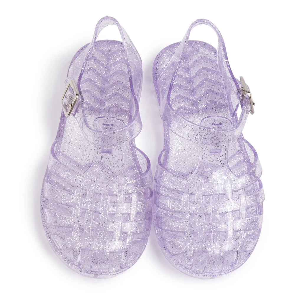 Girls Glitter Jelly Sandals