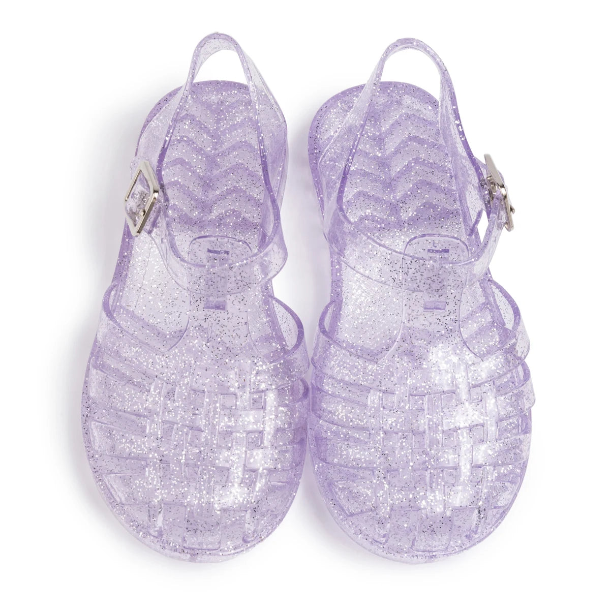 Girls Glitter Jelly Sandals