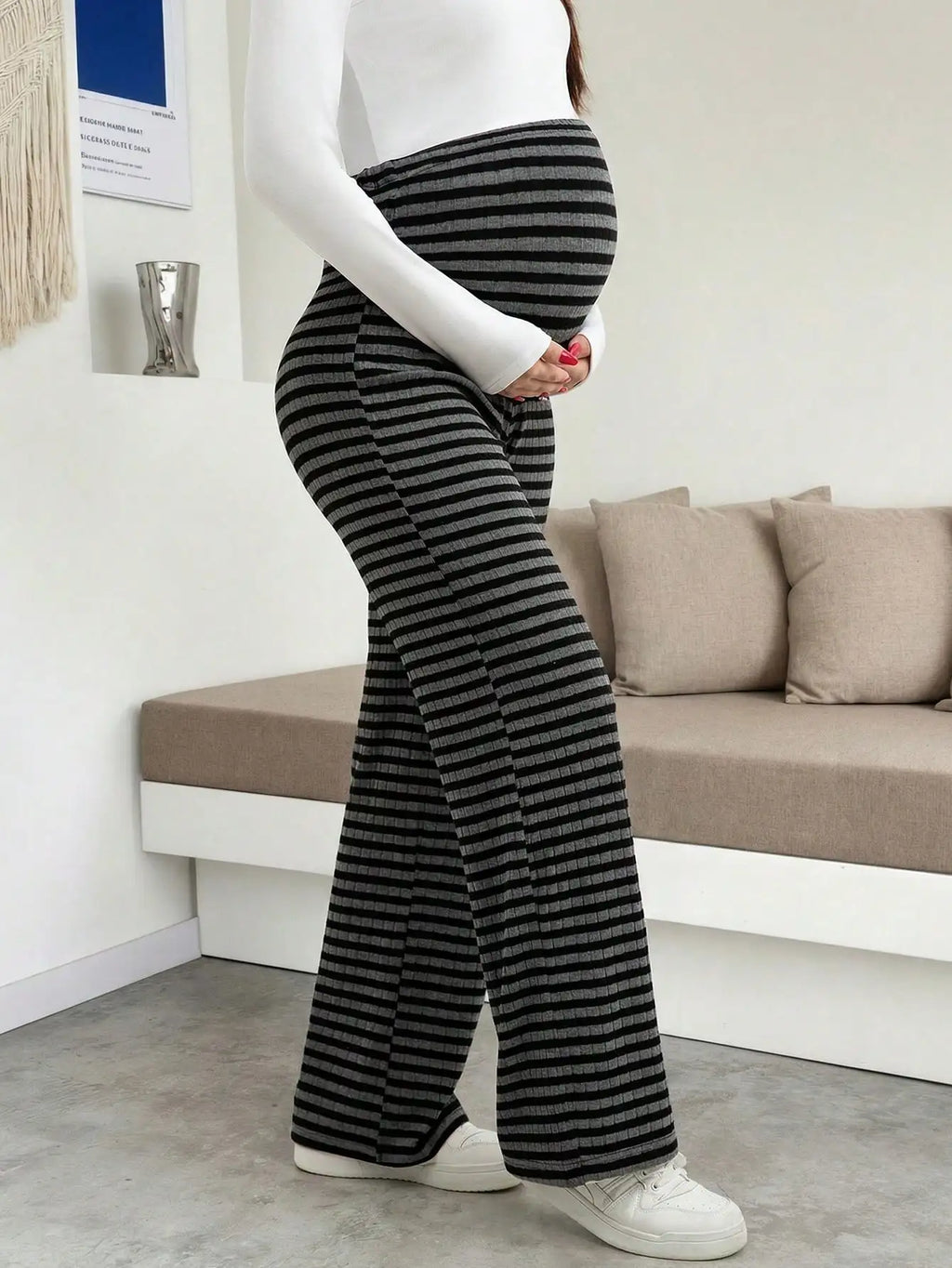 Maternity Ribbed Lounge Pants