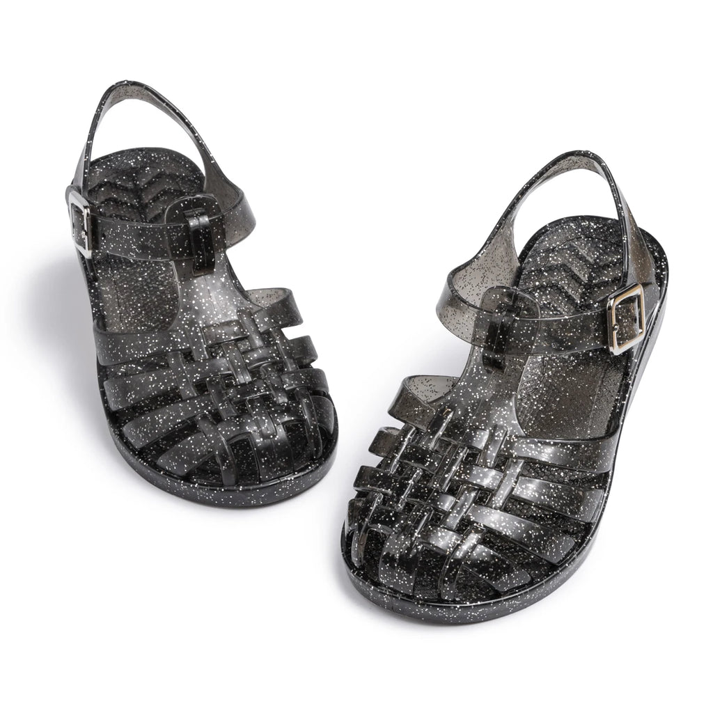 Girls Glitter Jelly Sandals