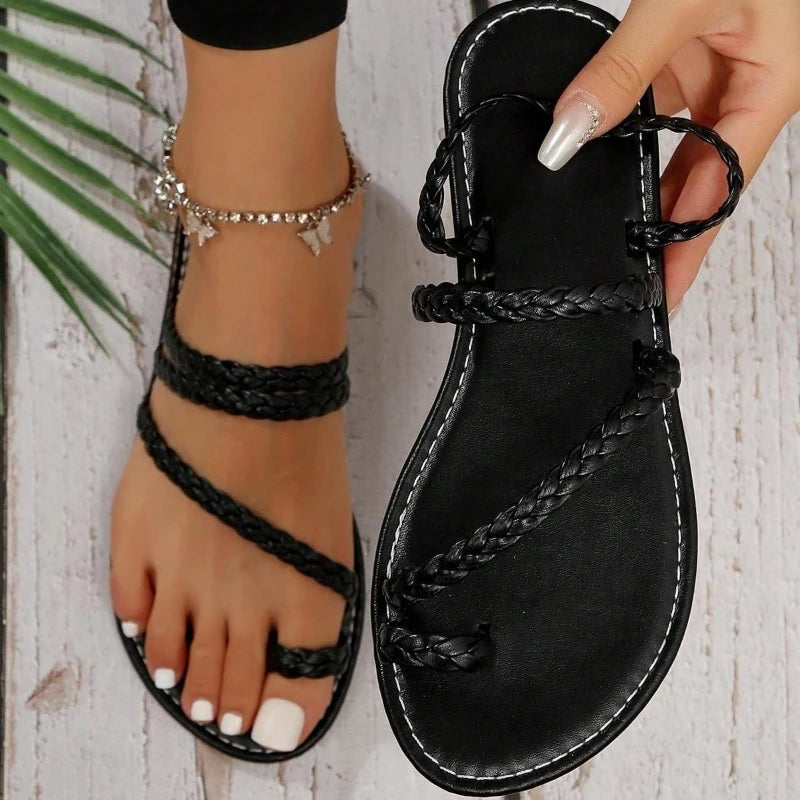 Strappy Slide On Sandals