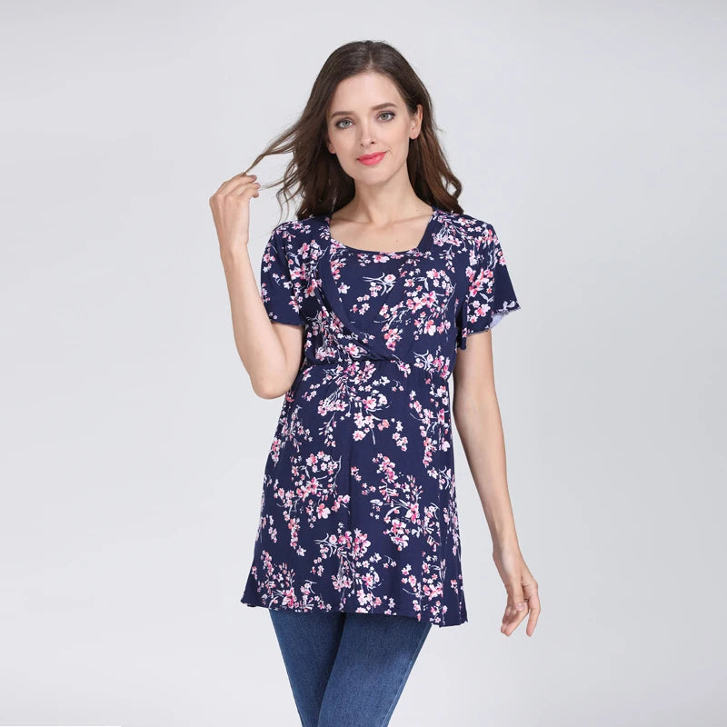 Floral Maternity/Nursing Top