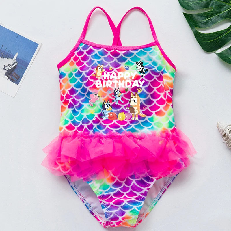 One-Piece Bluey Swimsuit