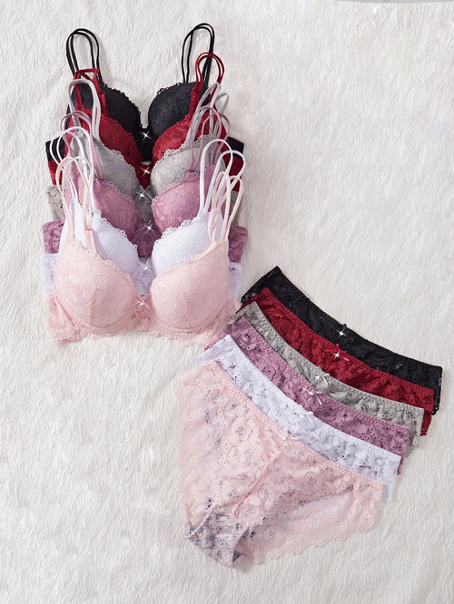 6-Piece Bra and Panties Set