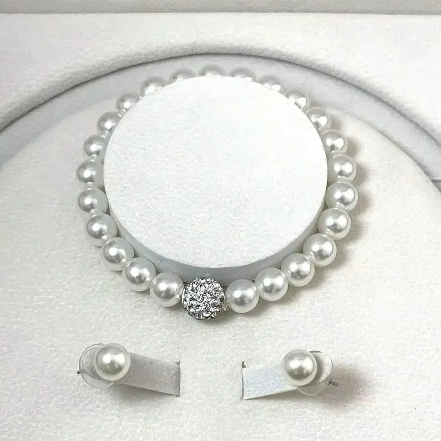 3 Pcs Pearl Jewelry Set