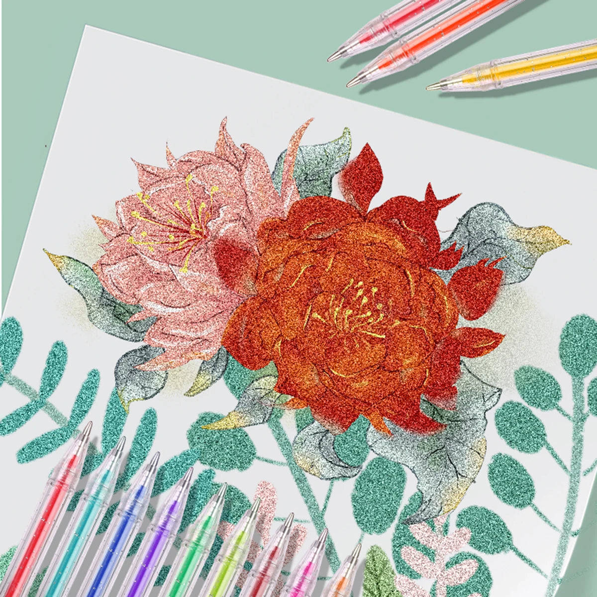 60 Colors Glitter Gel Pen 1.0mm