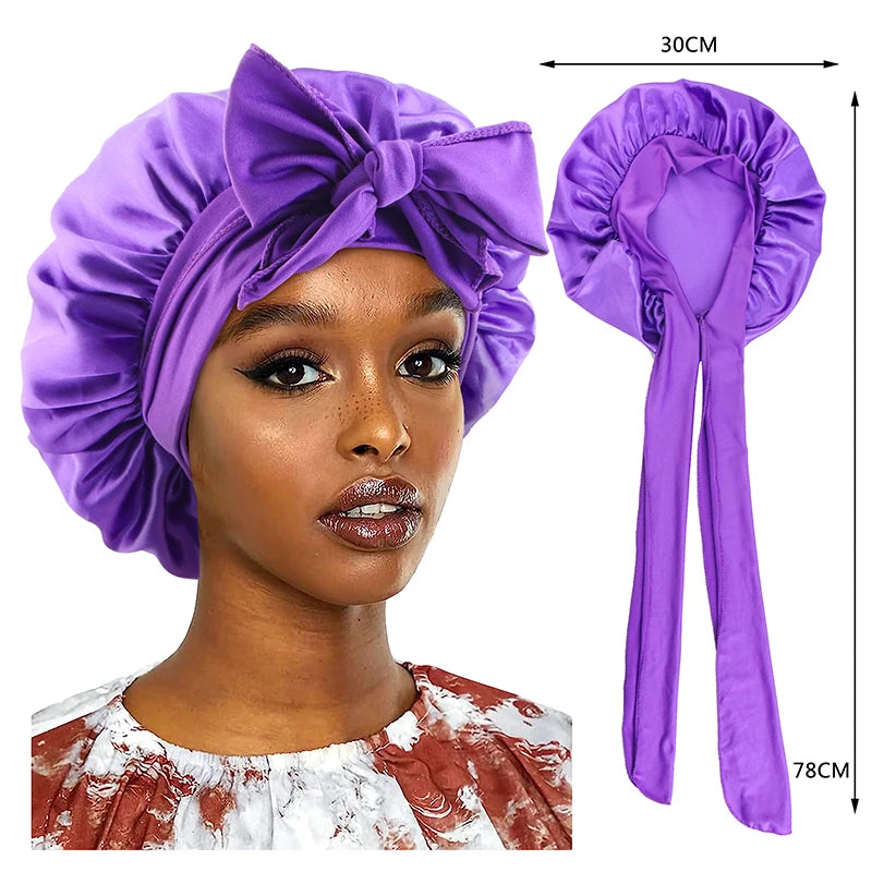Satin Bonnet-With Tie