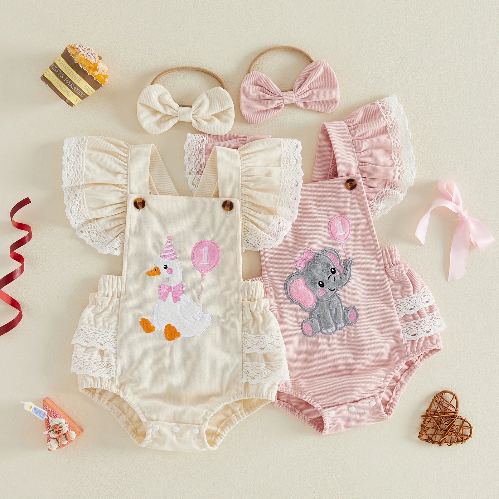 Birthday Romper&Headband