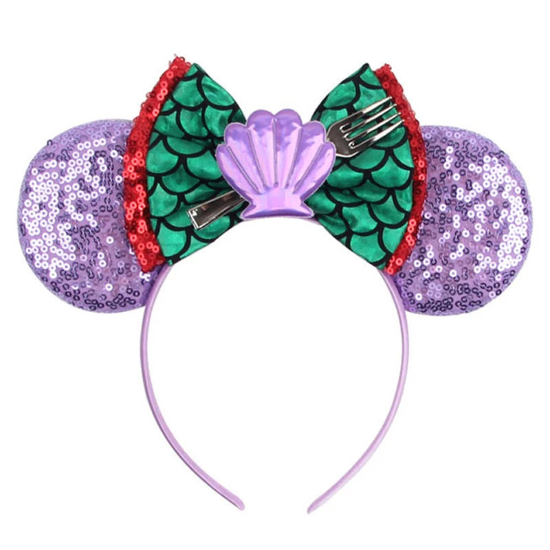 Sequined Character Mouse Ears Headband
