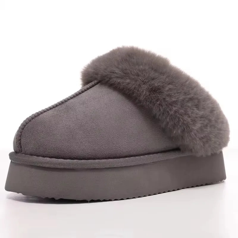Platform Fuzzy Slippers