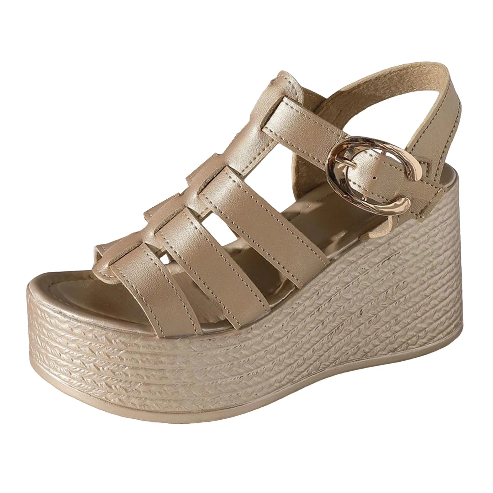 Strappy Wedge Sandals