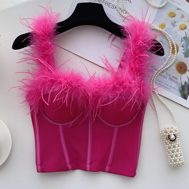 Feathered Bustier